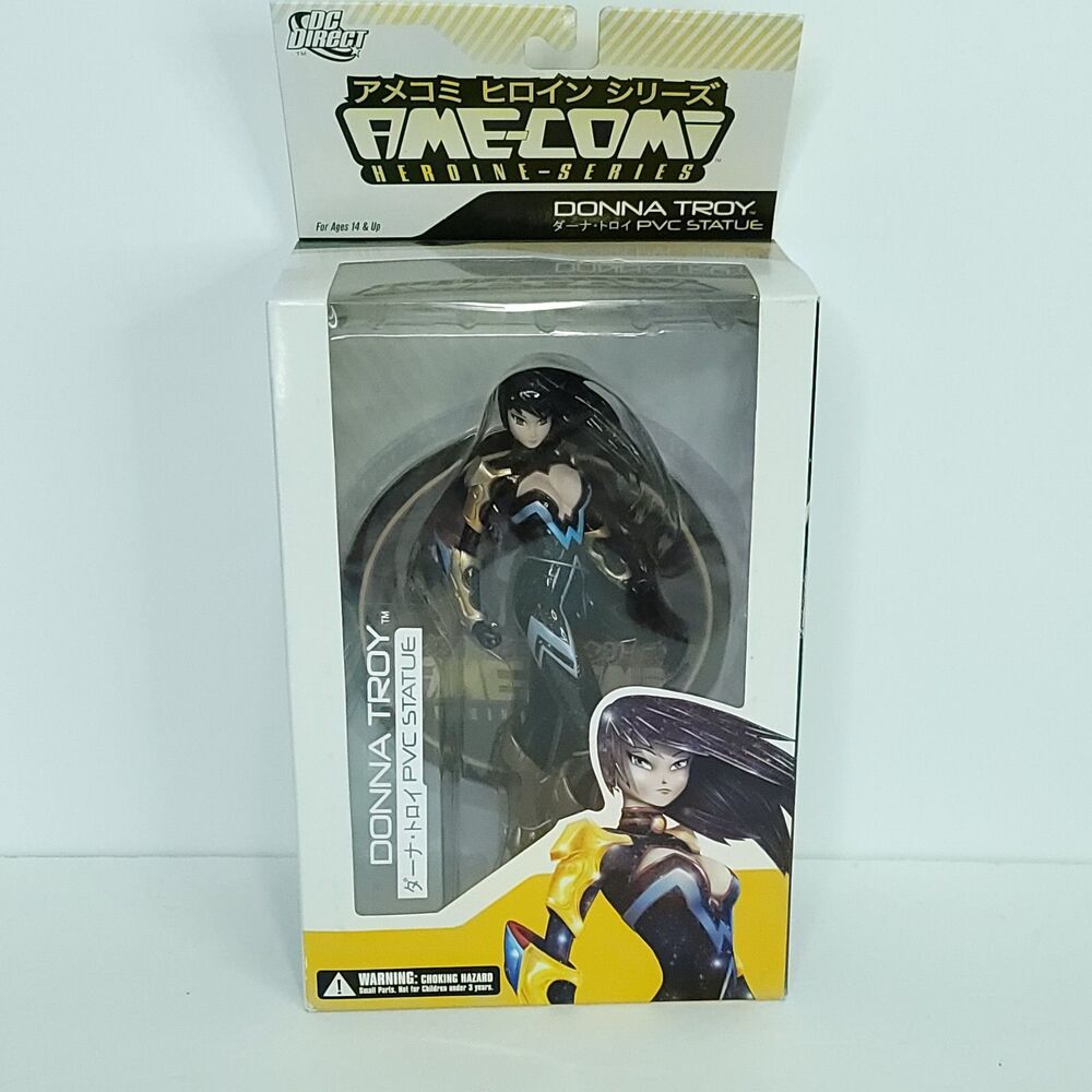 DC Direct Ame Comi Donna Troy Heroine Series PVC Statue Blue Black NEW